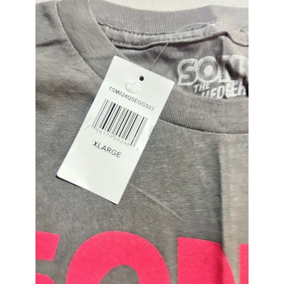 Sega Sonic the Hedgehog No‎ Time For Games Kanji (1991) Shirt Mens XXL Gray Tee. - Picture 3 of 8